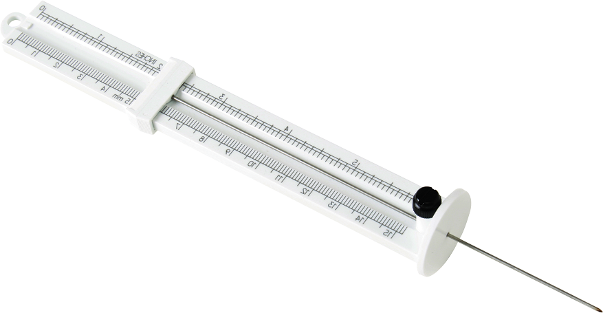 垫深度计，标准针最大. 5-5/8” (143mm)